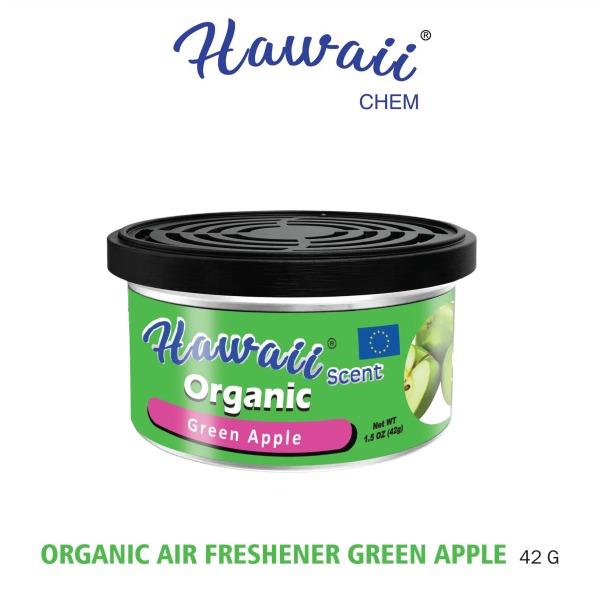Air Freshener Organic can Hawaii Green Apple AF965-B