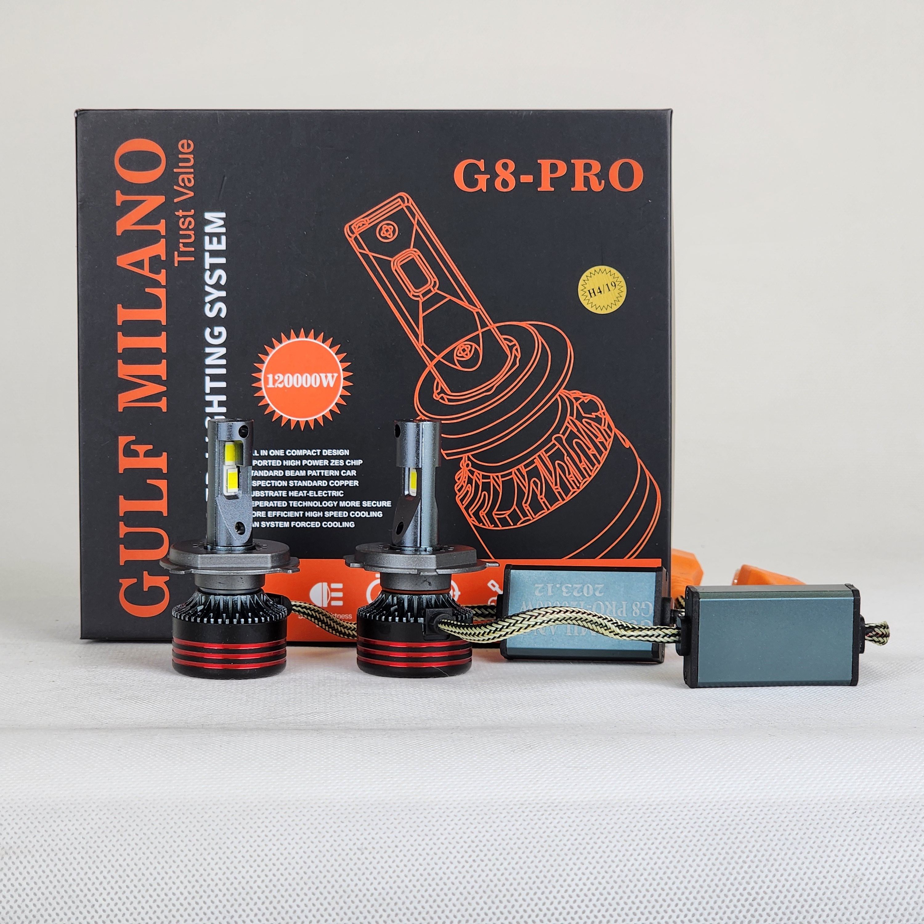Headlamp bulb LED 120,000w Gulf Milano H4 G8 PRO