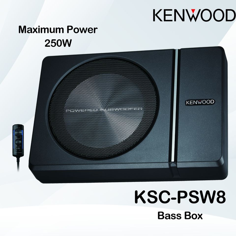Underseat Subwoofer Kenwood 8" 250W-KSC-PSW8
