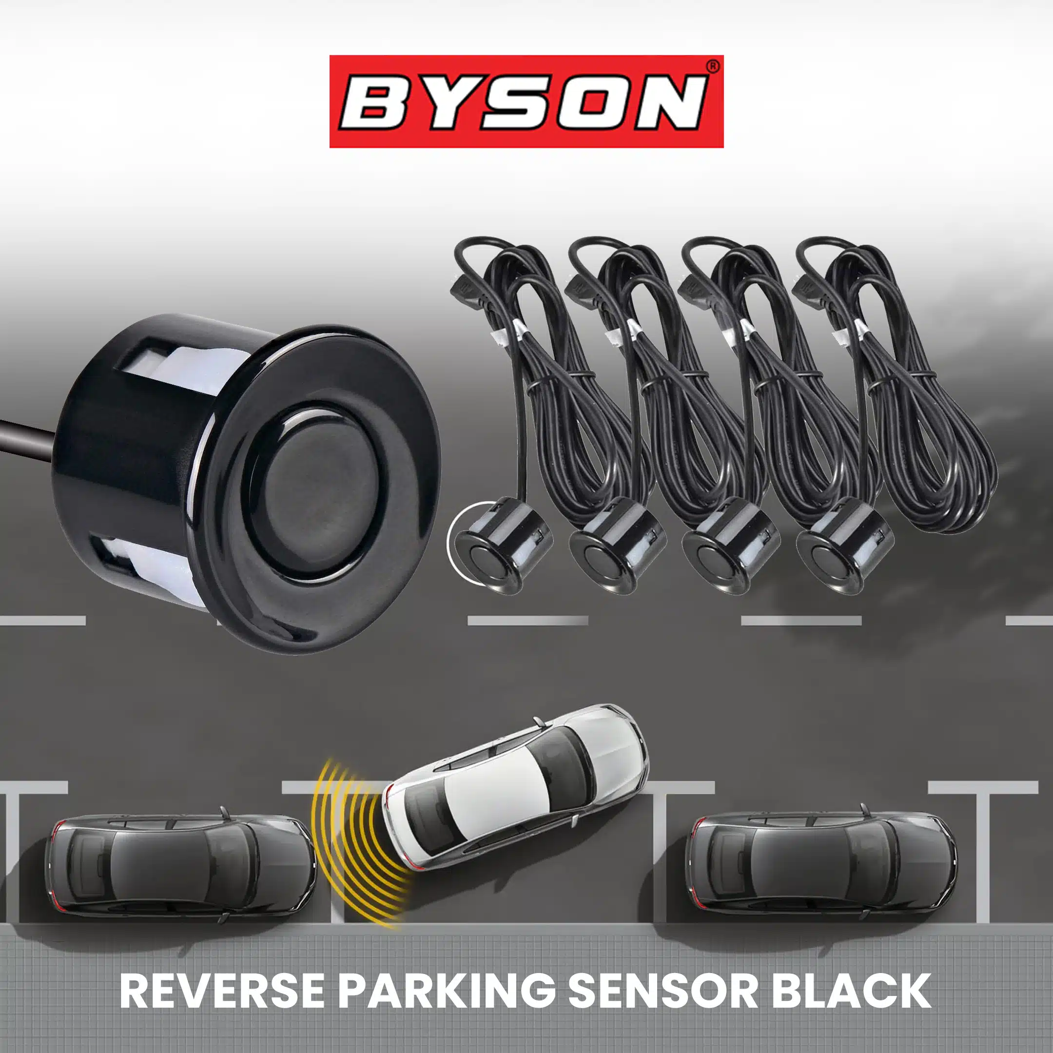 Parking/Proximity Sensors byson Black/Grey/White-AS079