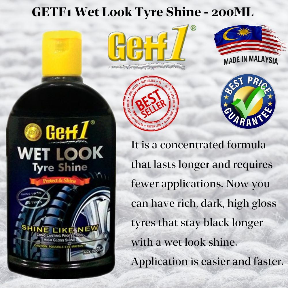Getf1 Wet Look Tyre Shine 500ml Tire Wax-BS383