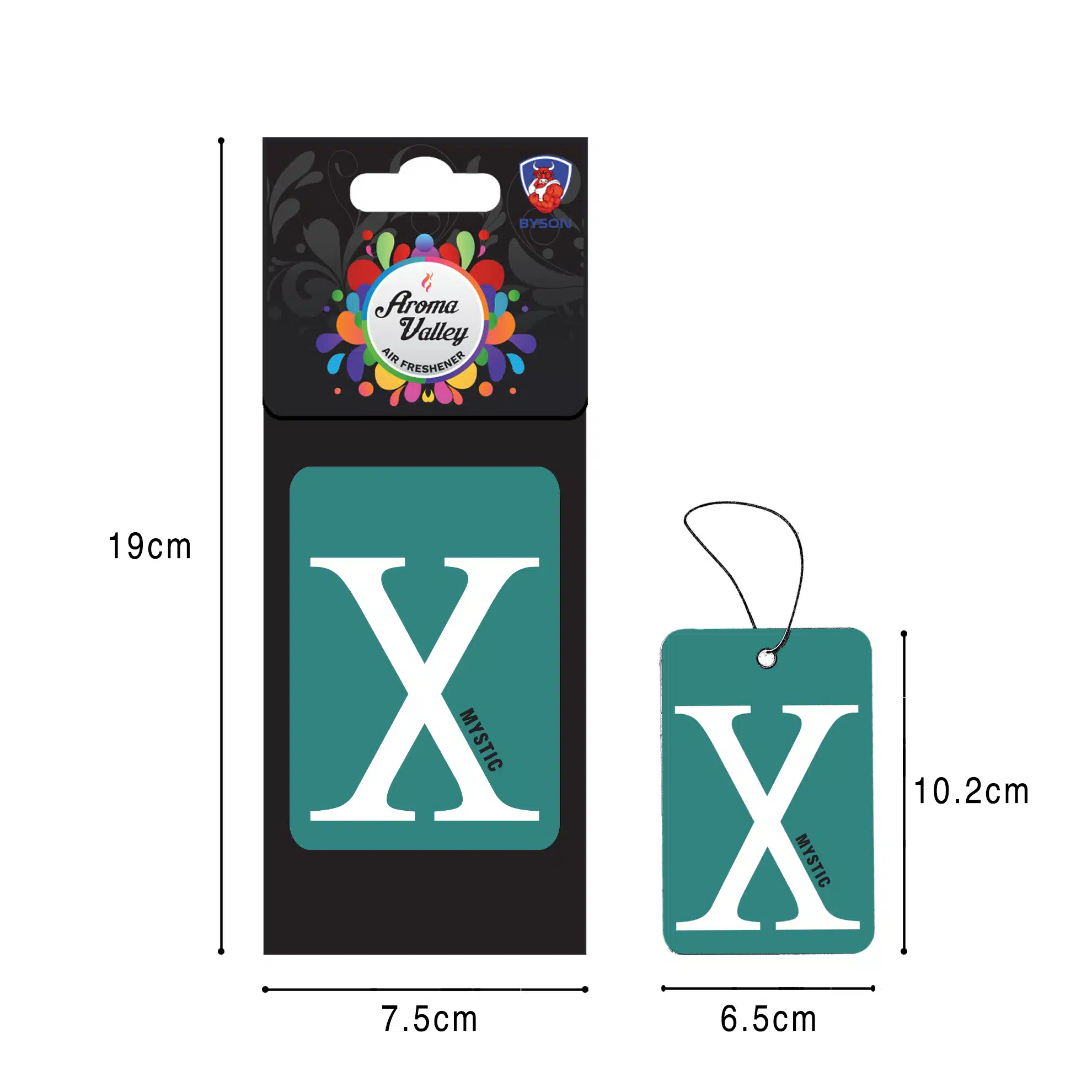 Air Freshener Byson Aroma Valley Hanging paper Mystic-AF1026-G