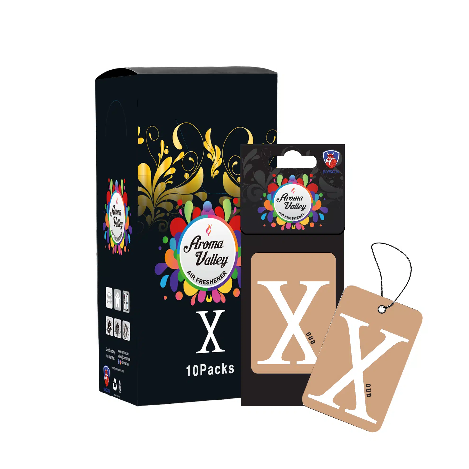 Air Freshener Byson Aroma Valley Hanging paper Oud-AF1026-F