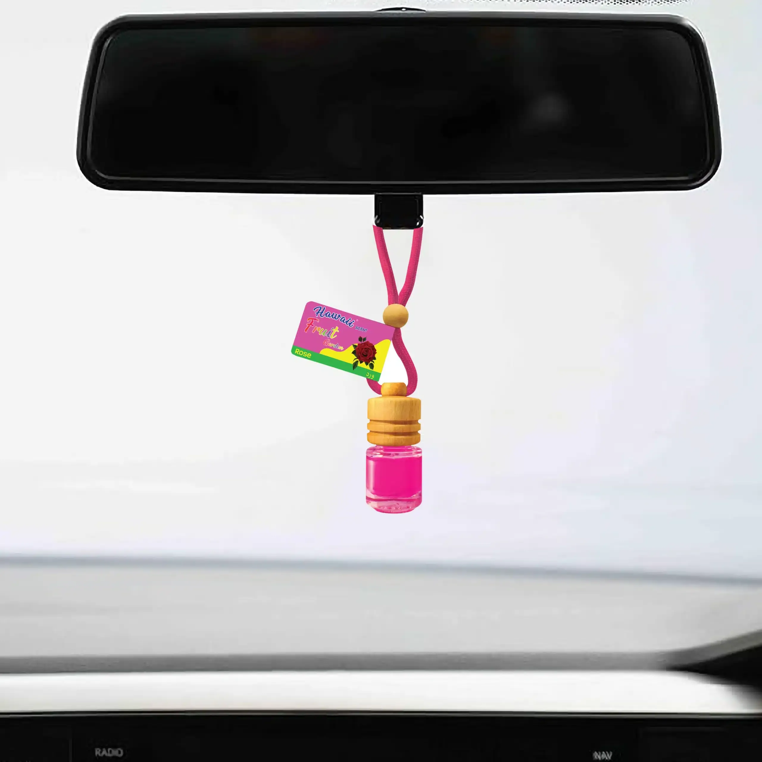 Air Freshener Little Hanging Bottle Hawaii Rose AF1027-G 4.5ml
