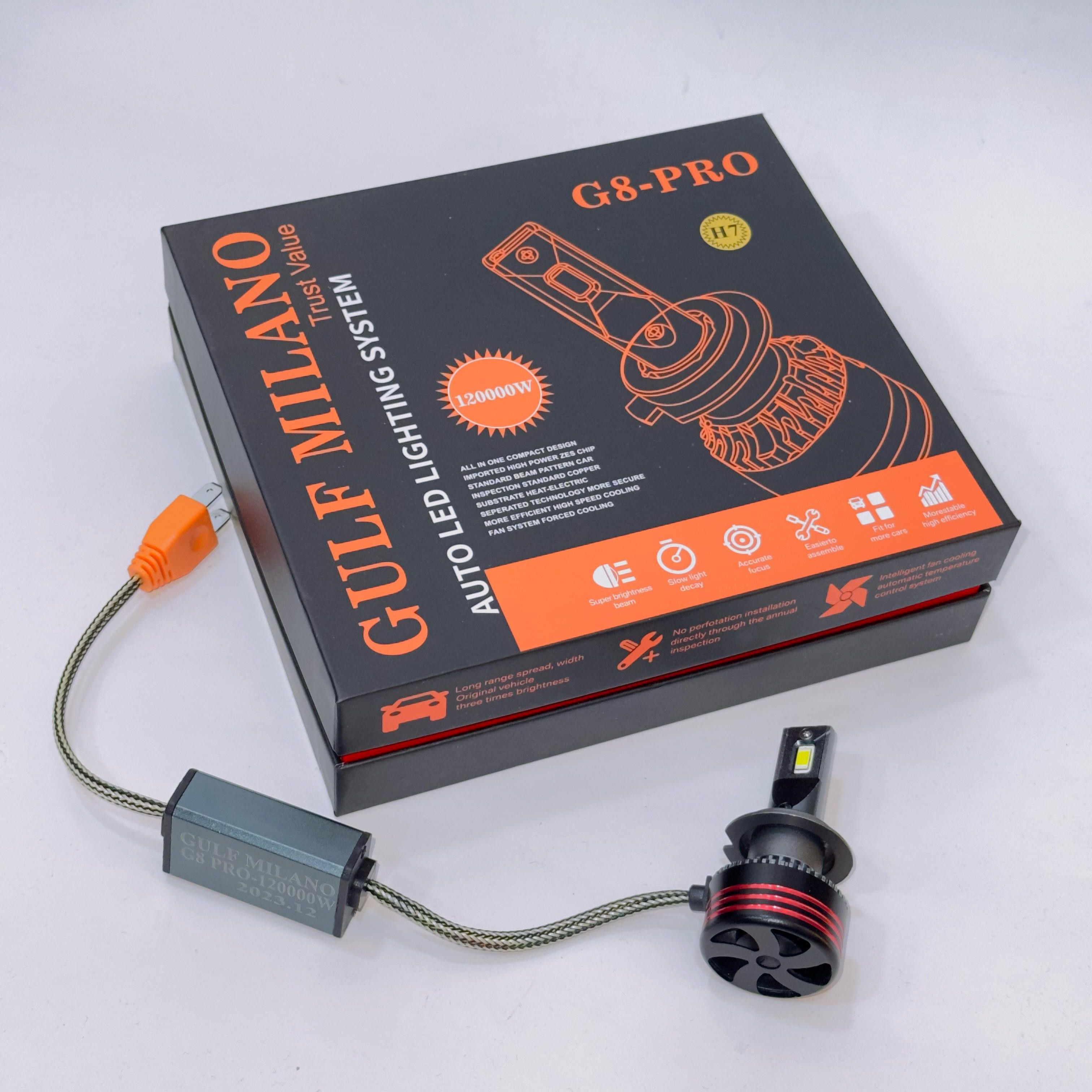Headlamp bulb LED 160,000w Gulf Milano H7 G8 PRO