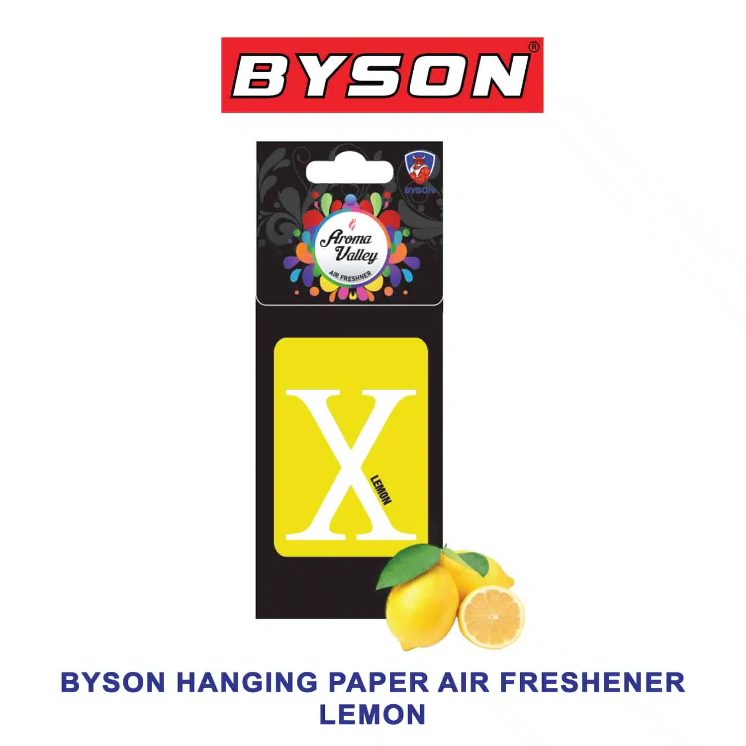 Air Freshener Byson Aroma Valley Hanging paper Lemon-AF1026-C