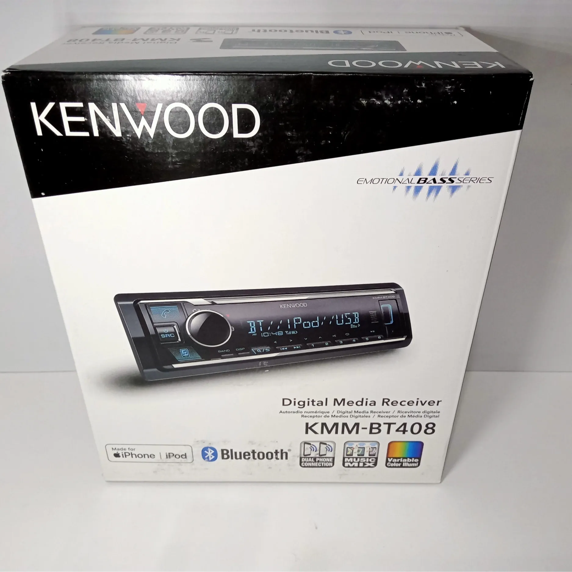 Car Radio Kenwood Single Din-KMM-BT408