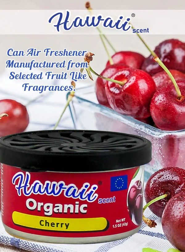 Air Freshener Organic can Hawaii Cherry AF965-C