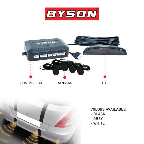 Parking/Proximity Sensors byson Black/Grey/White-AS079