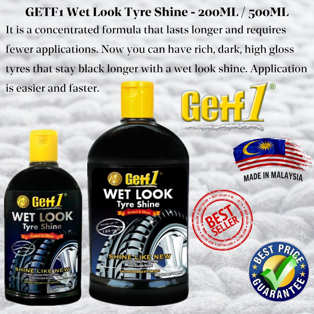 Getf1 Wet Look Tyre Shine 500ml Tire Wax-BS383