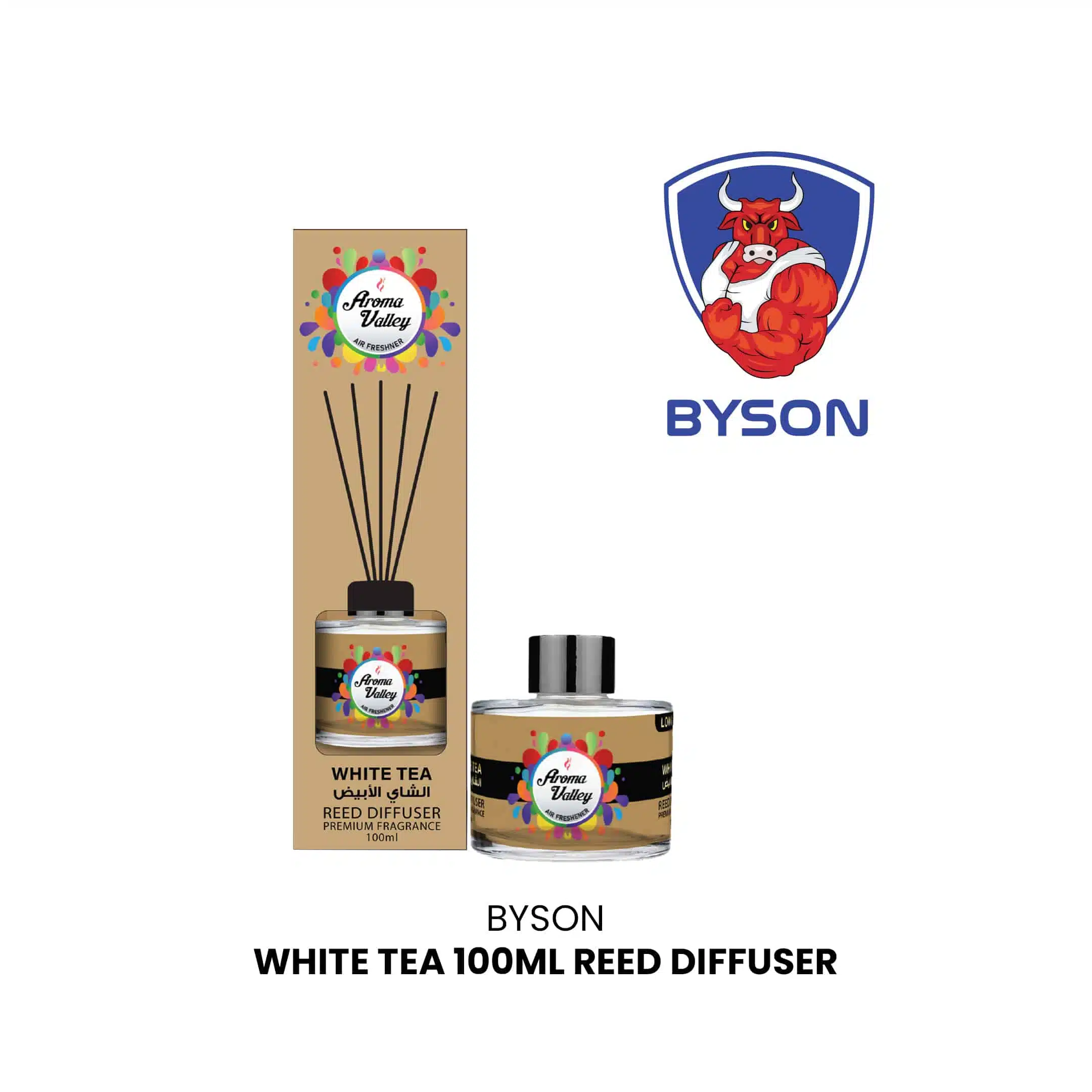 Reed Diffuser Aroma Valley Byson 100ml White Tea- AF1095-WHTEA