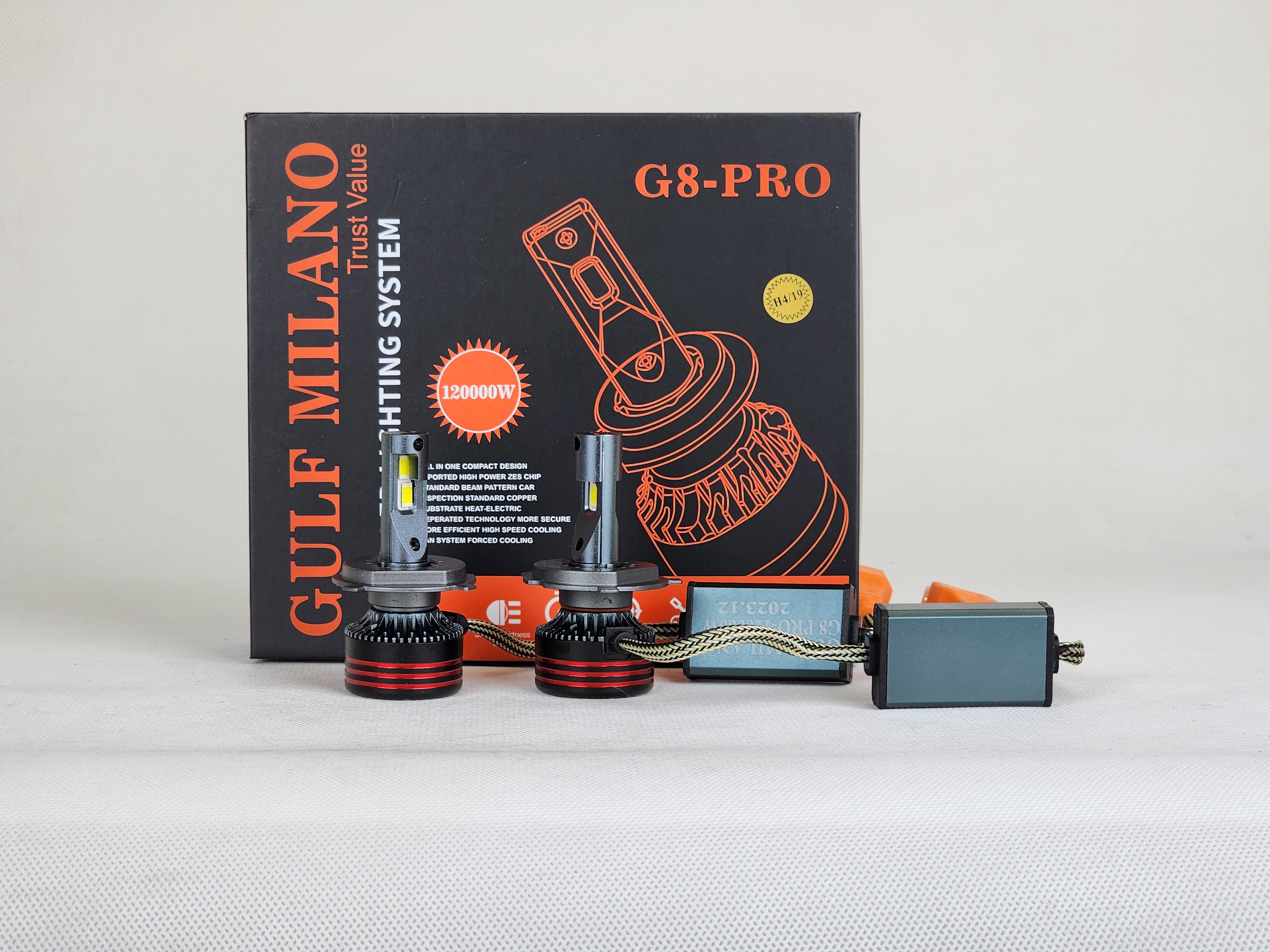 Headlamp bulb LED 120,000w Gulf Milano H4 G8 PRO