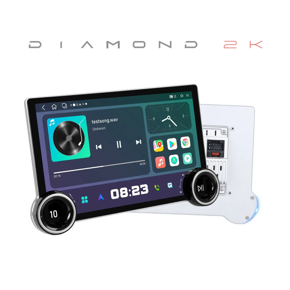 Car Radio Universal Android Dual Knob Diamond 2k 10.1"-UD1