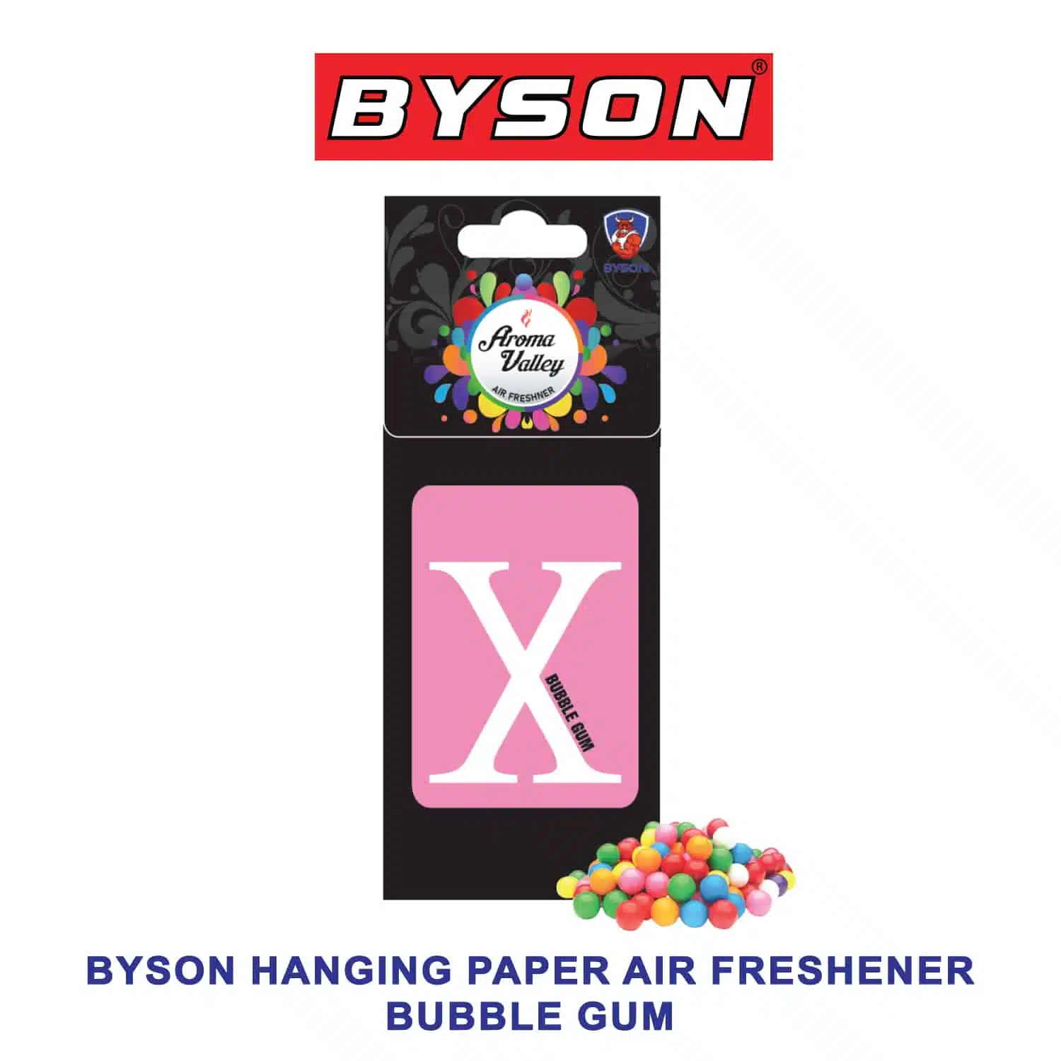 Air Freshener Byson Aroma Valley Hanging paper Bubblegum-AF1026-D