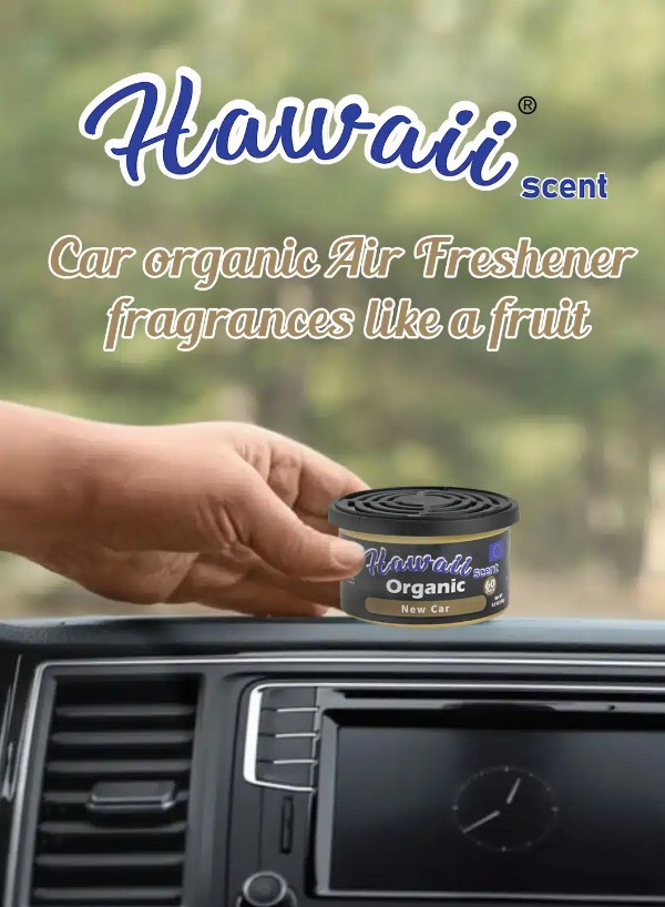 Air Freshener Organic can Hawaii New Car AF965