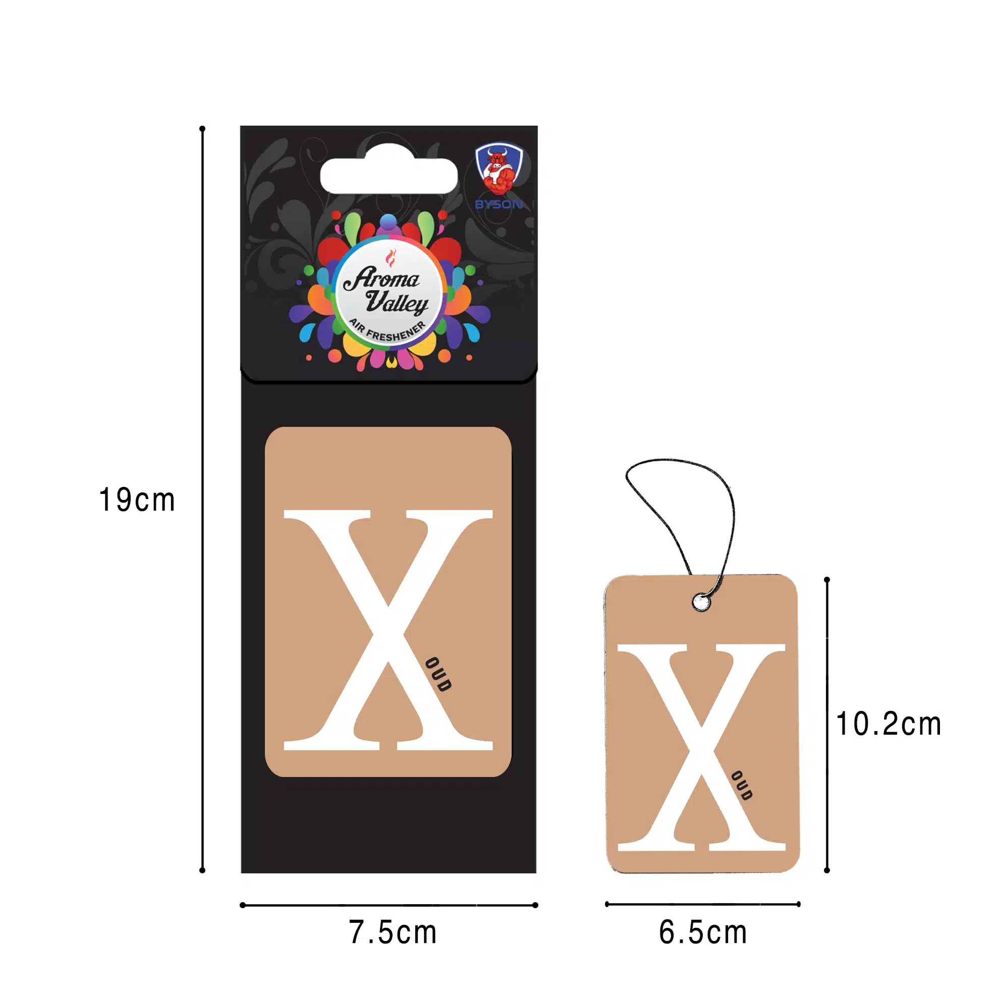 Air Freshener Byson Aroma Valley Hanging paper Oud-AF1026-F