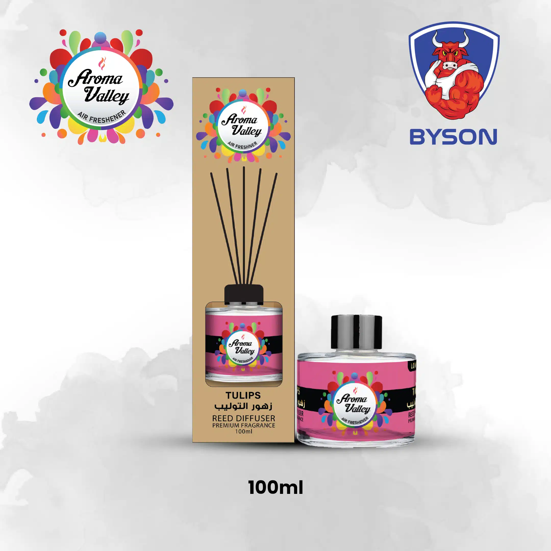 Reed Diffuser Aroma Valley Byson 100ml Tulip- AF1095-TUL