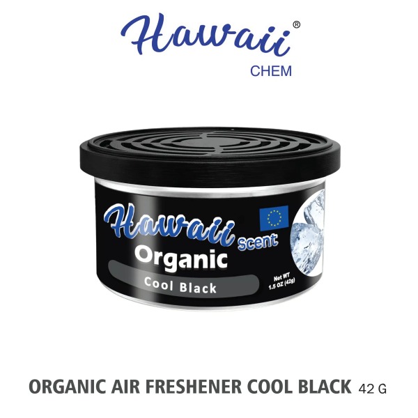Air Freshener Organic can Hawaii Cool Black AF965-G