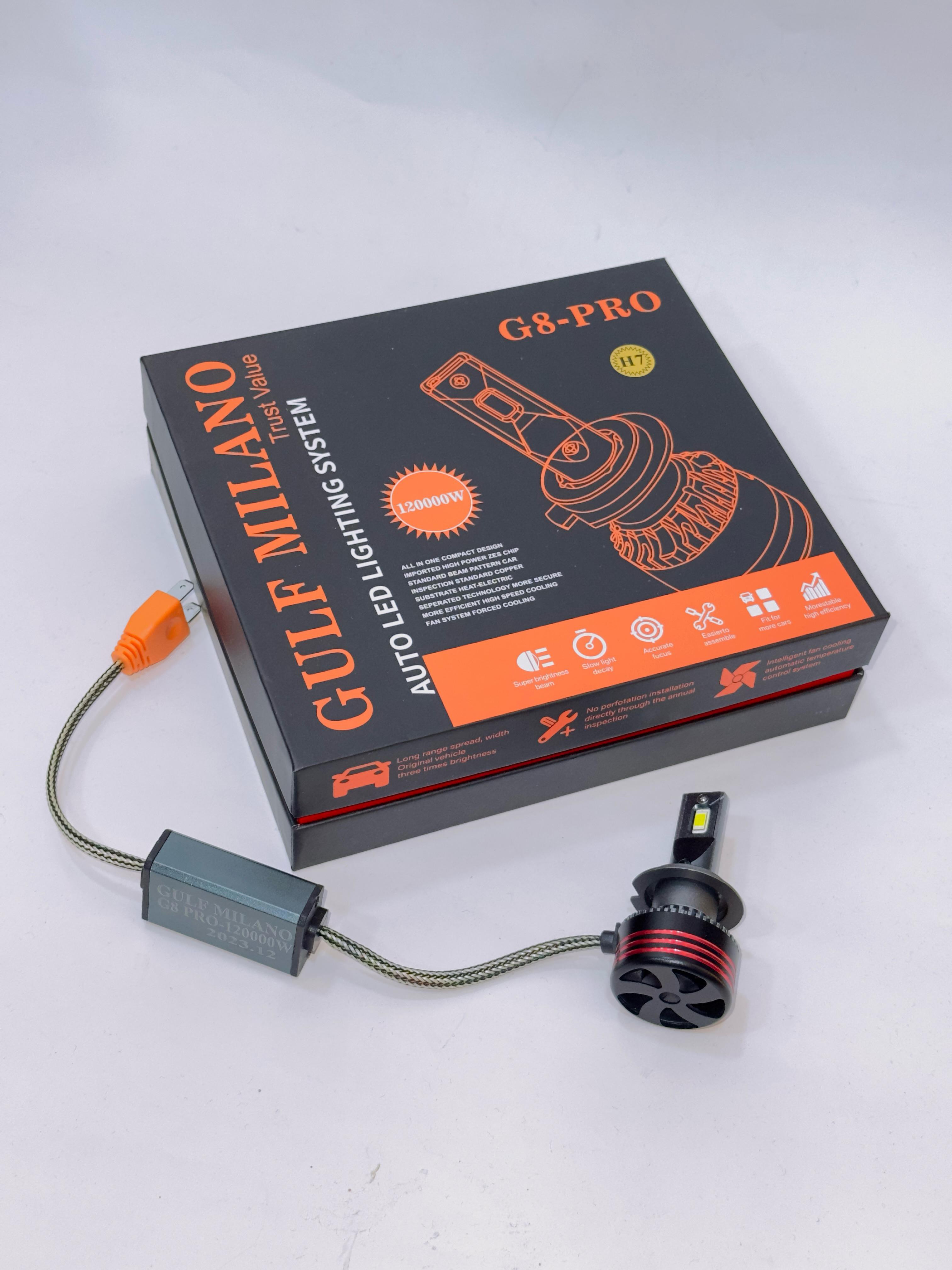 Headlamp bulb LED 160,000w Gulf Milano H7 G8 PRO