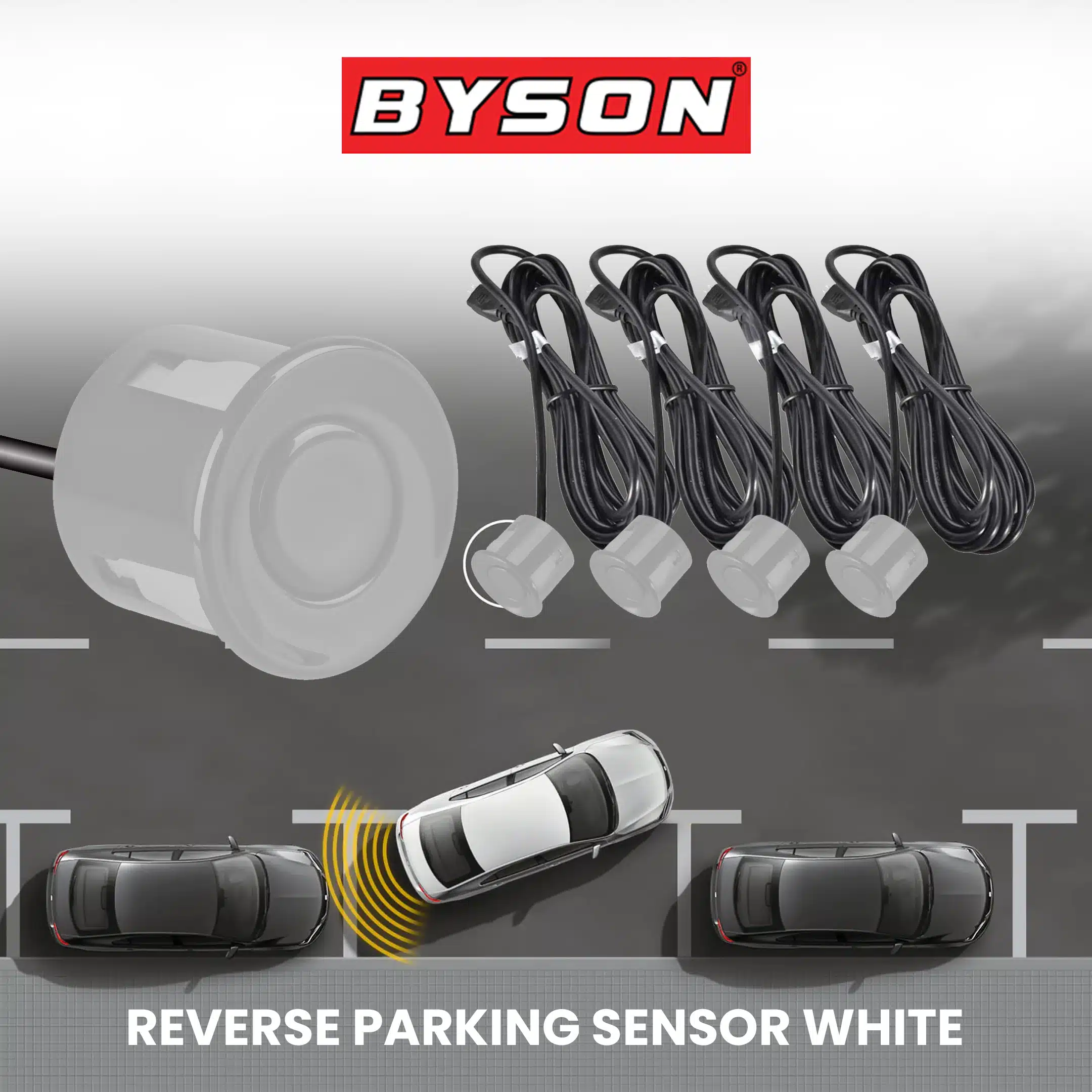 Parking/Proximity Sensors byson Black/Grey/White-AS079