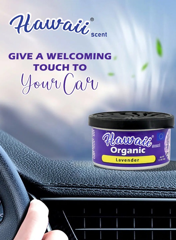 Air Freshener Organic can Hawaii Lavender AF965-F